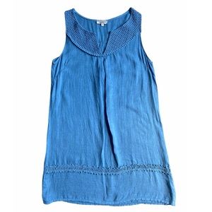 Via Signoria Casual Dress 100% Cotton Blue